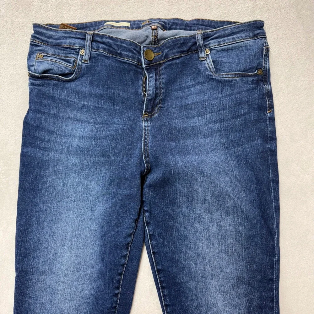 Kut from the Kloth Toothpick Skinny Jeans Dark Wash Denim 16S Short Petite